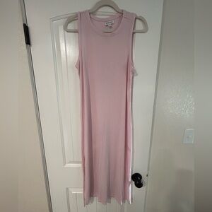 Nordstrom Light Pink Sleeveless Midi Dress